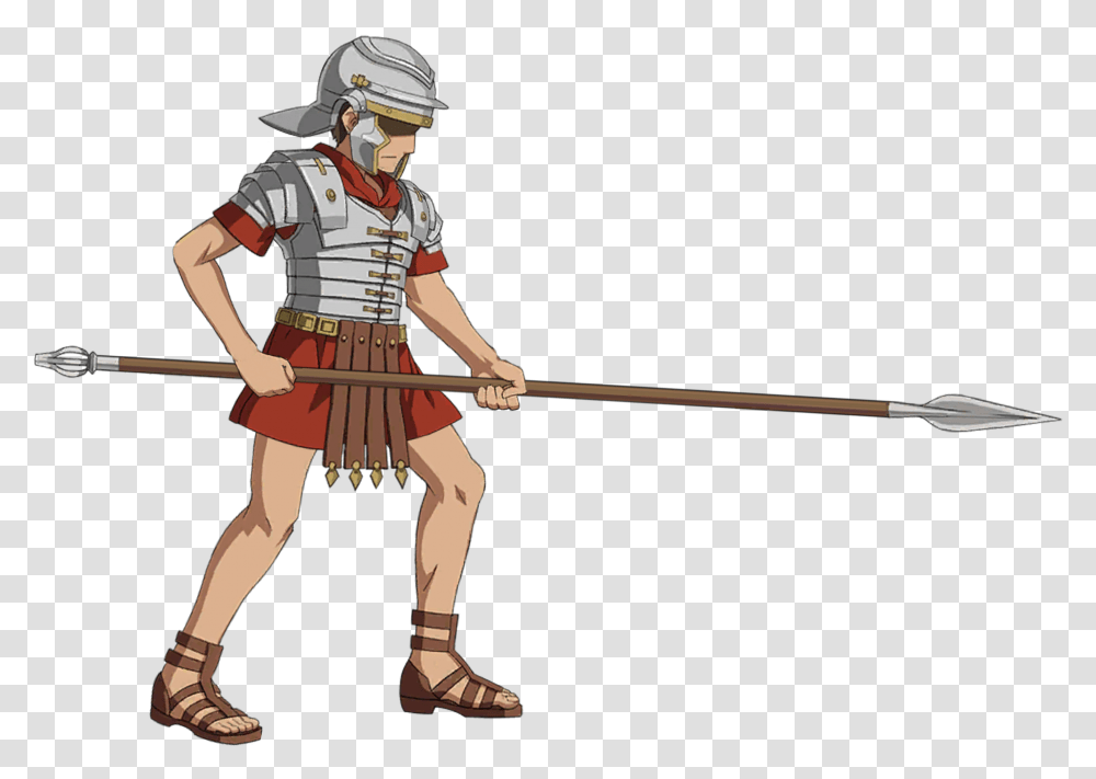 Fategrand Order Wikia Roman Soldier Anime, Person, Helmet, Costume Transparent Png