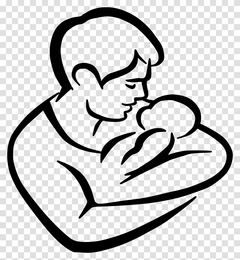Father And Child Clipart Free Cliparts Father Tattoos Father And Daughter Sketch, Gray, World Of Warcraft Transparent Png