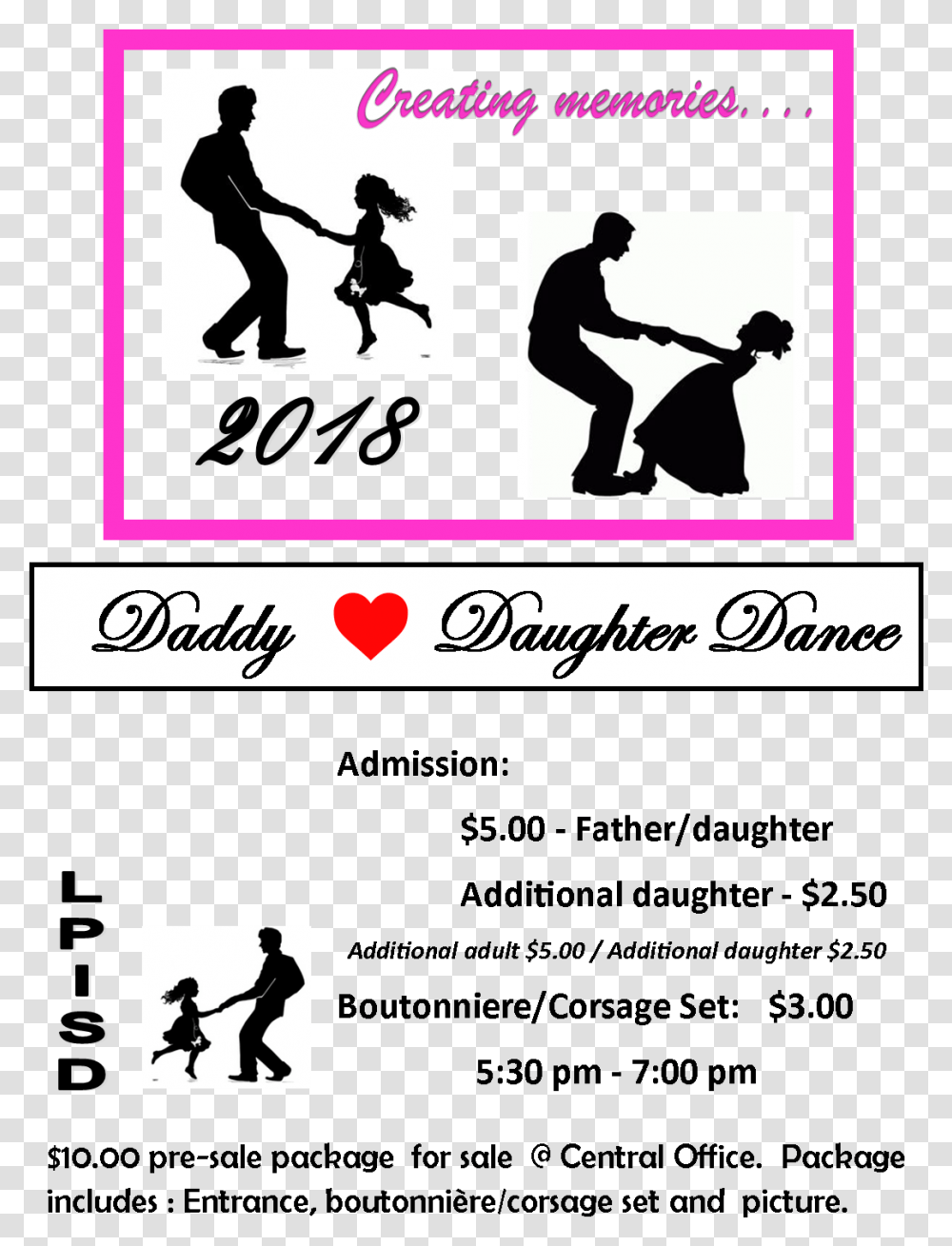 Father And Daughter Clipart Elementary Daddy Daughter Dance Flyer, Person, Human, Sport, Sports Transparent Png