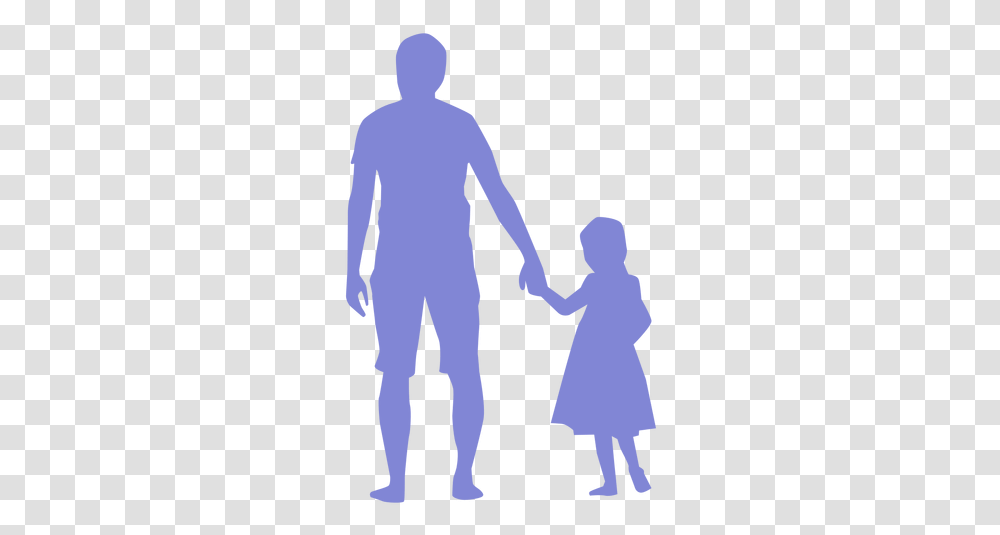Father And Daughter Walking Silhouette Happy Birthday Daddy From Your Little Girl, Sleeve, Clothing, Apparel, Long Sleeve Transparent Png