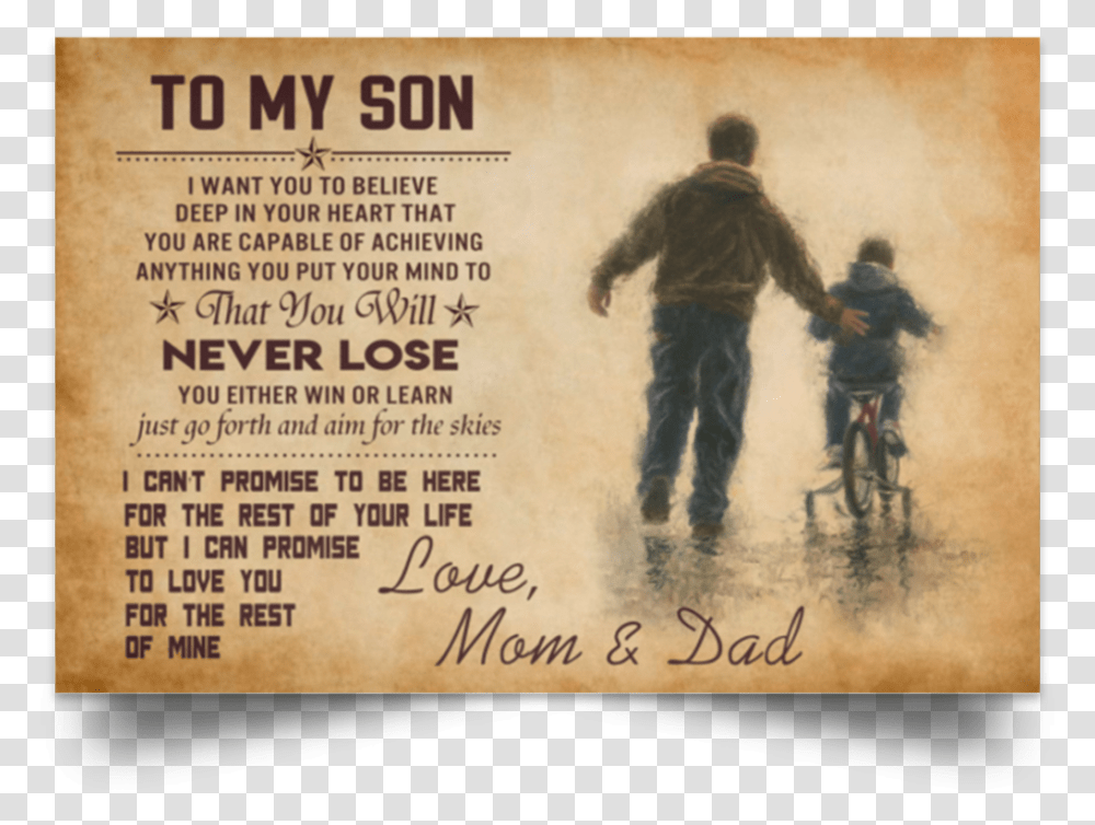 Father And Son Art, Person, Human, Bicycle Transparent Png