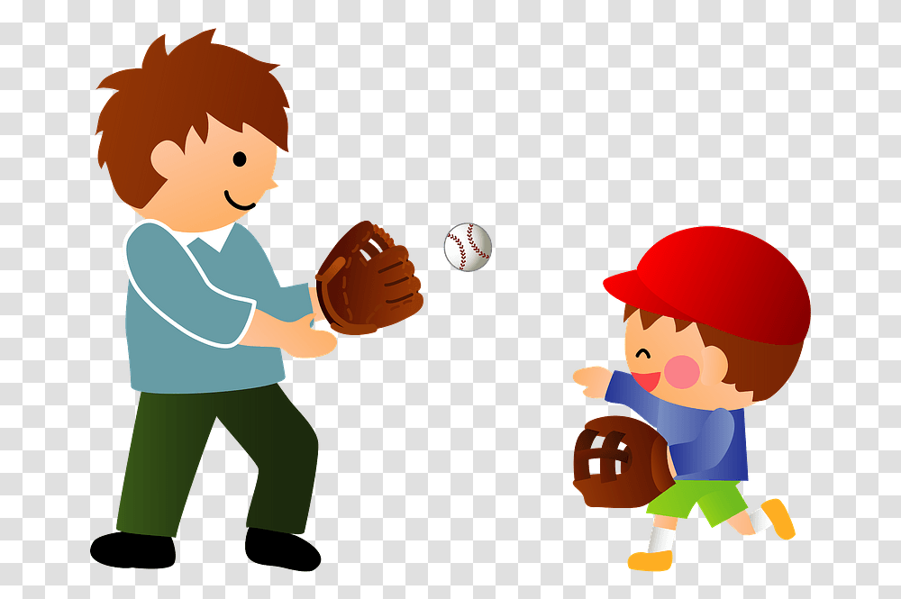Father And Son Throw A Baseball Clipart Free Download Son And Dad Baseball Clipart, Person, People, Clothing, Team Sport Transparent Png