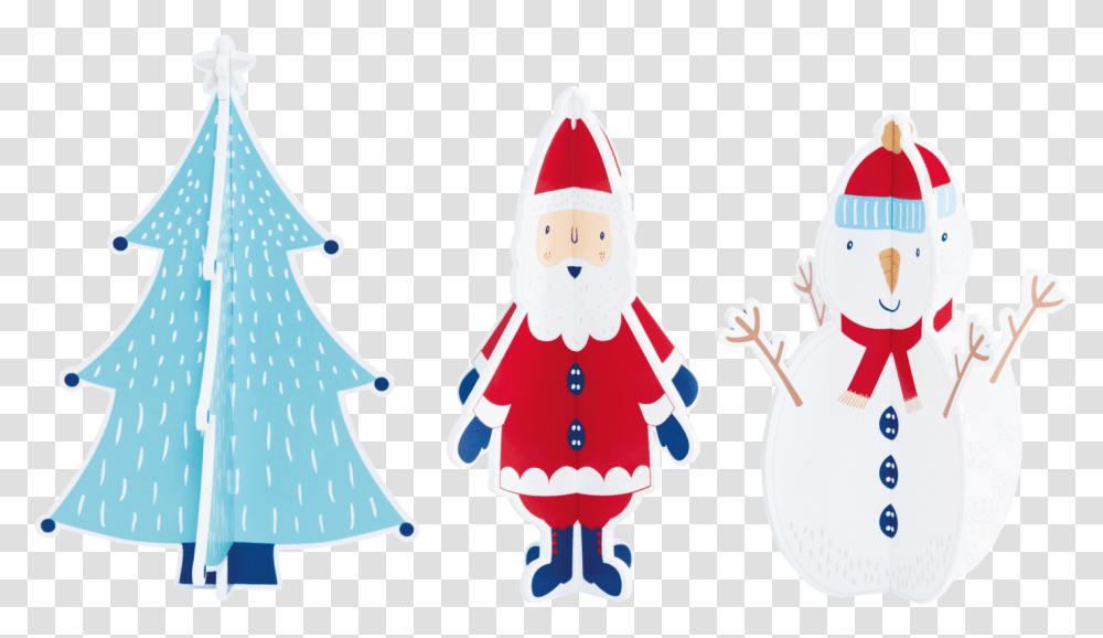 Father Christmas Amp Friends Illustration, Snowman, Outdoors, Nature, Tree Transparent Png