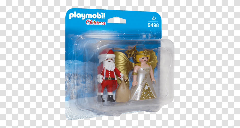 Father Christmas And Angel Playmobil Christmas, Figurine, Doll, Toy, Nutcracker Transparent Png