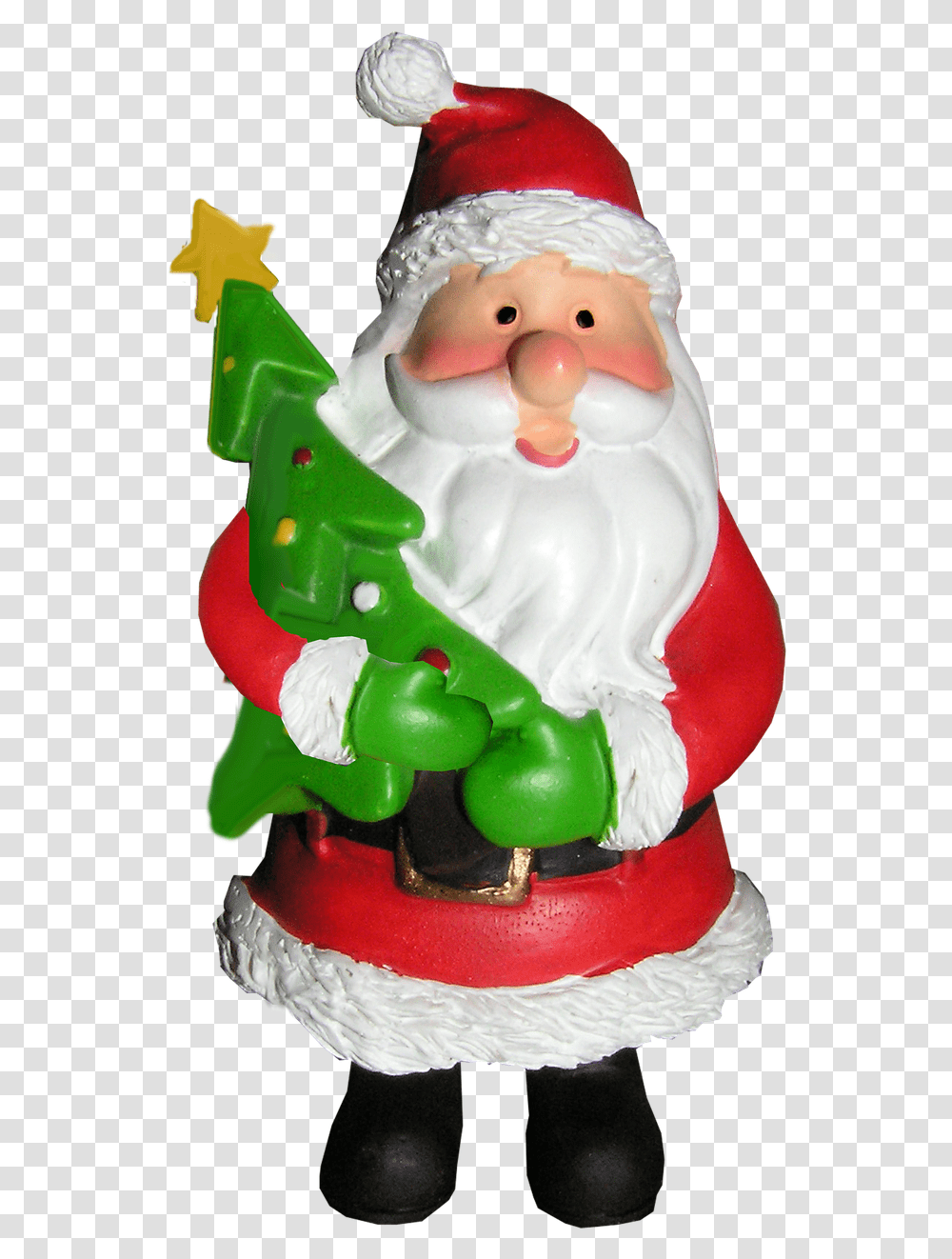 Father Christmas Tree Decoration Christmas Tree And Father, Cake, Dessert, Food, Figurine Transparent Png