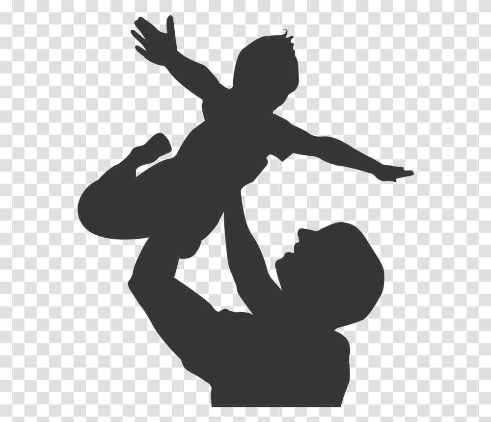 Father Daughter Dance Child Silhouette Father Daughter Father Lifting Child, Person, Human, Cupid, Kid Transparent Png