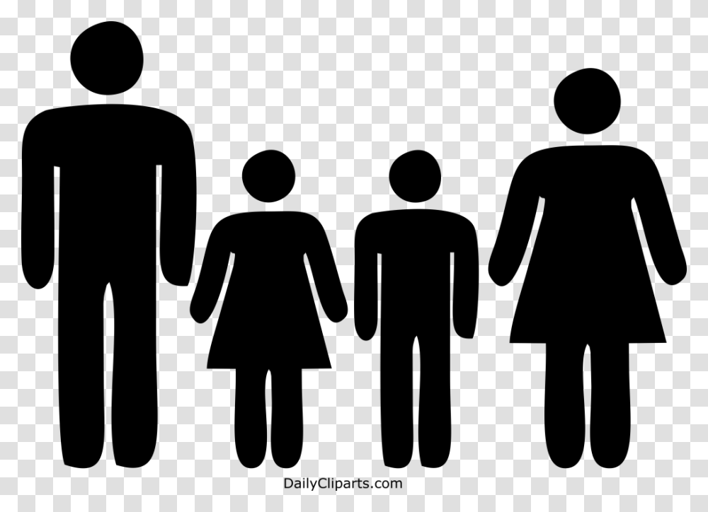 Father Daughter Son Mother Family Black Icon Man Woman Icon, Gray, World Of Warcraft Transparent Png