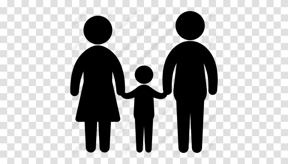 Father Mother And Son Silhouette, Gray, World Of Warcraft Transparent Png