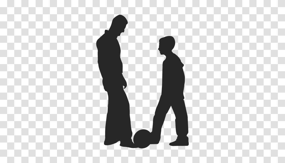 Father Playing With Son, Person, Silhouette, Green, Standing Transparent Png