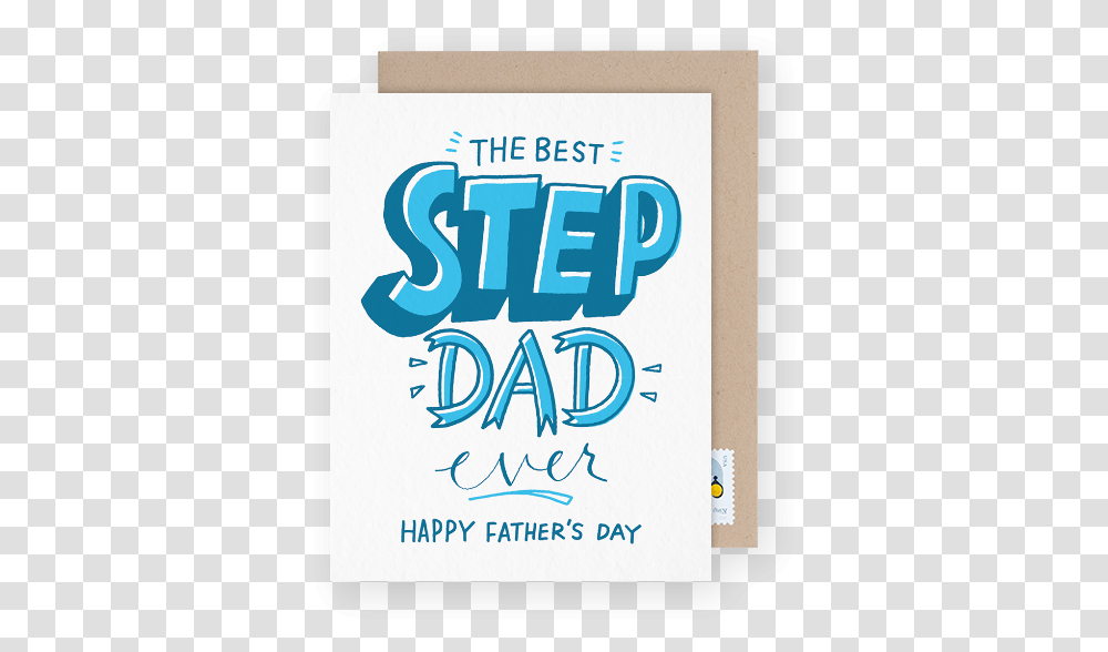 Father's Day Card For Step Dad Poster, Word, Advertisement, Alphabet Transparent Png