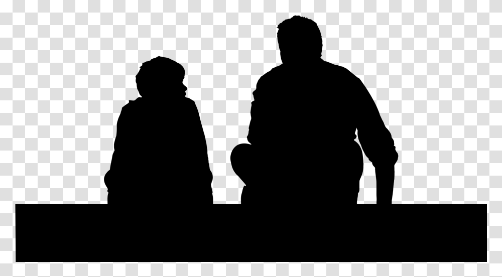 Father Son Child Silhouette Clip Art Father And Son Silhouette, Gray, World Of Warcraft Transparent Png