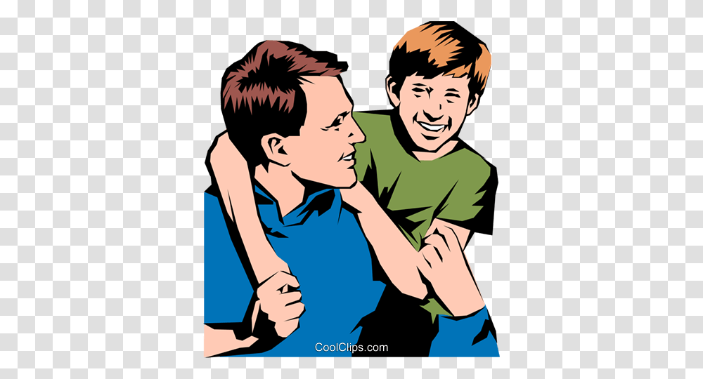 Father Son Royalty Free Vector Clip Art Illustration, Person, Dating, People, Hug Transparent Png