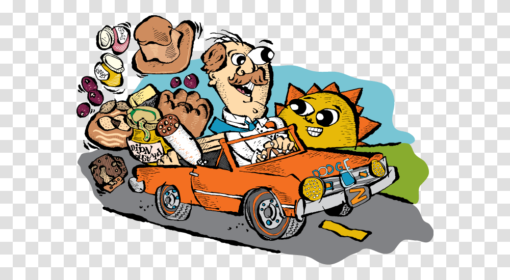 Fathers Day Cartoon, Vehicle, Transportation, Sports Car Transparent Png