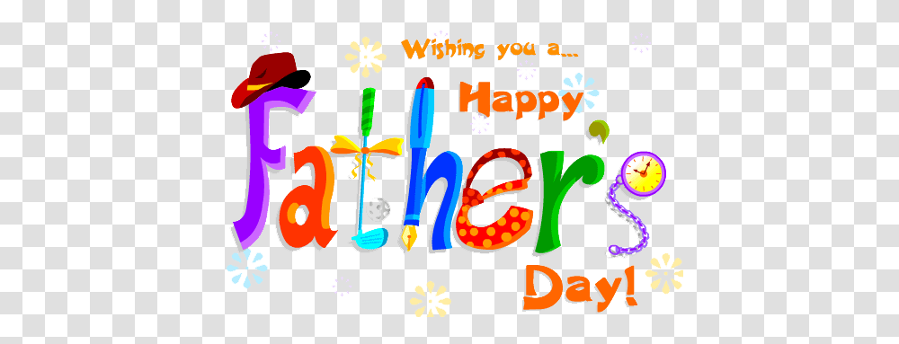 Fathers Day Clipart Border, Number Transparent Png