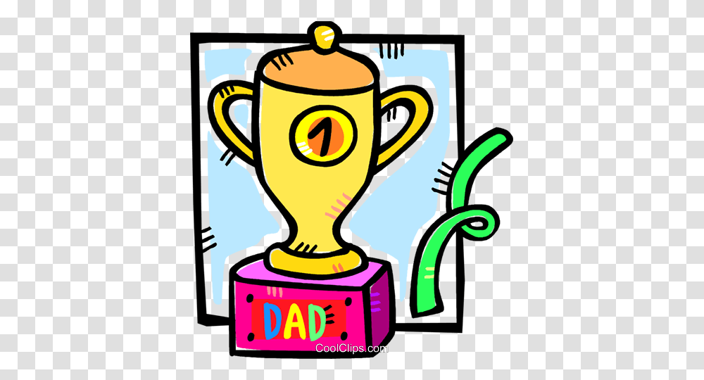 Fathers Day Trophy Royalty Free Vector Clip Art Illustration, Poster, Advertisement Transparent Png