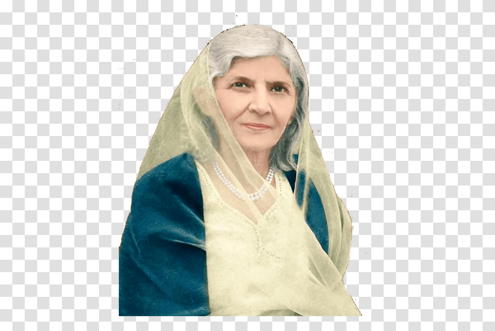 Fatima Jinnah 52 Death Anniversary, Apparel, Veil, Person Transparent Png
