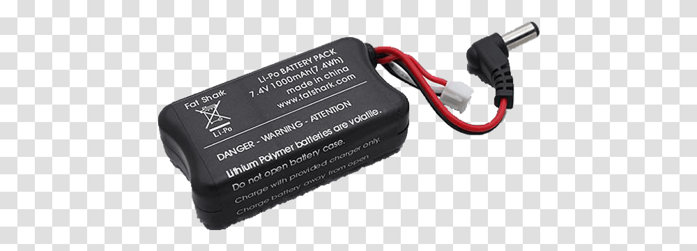 Fatshark Fpv Headset 1000mah Battery Laptop Power Adapter, Business Card, Paper, Weapon Transparent Png