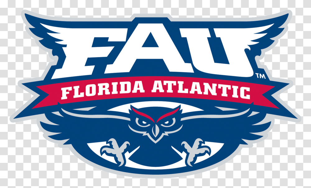 Fau Logoclearbackground Miami Suns Basketball Florida Atlantic University, Label, Text, Symbol, Beverage Transparent Png