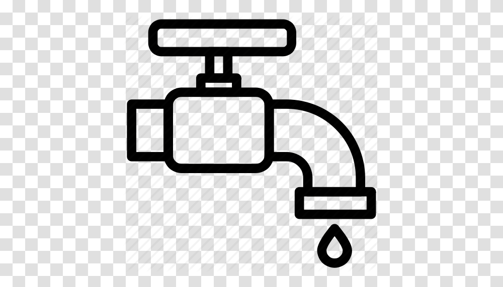 Faucet Pipe Plumbing Restroom Tools Wash Water Icon, Piano, Leisure Activities, Musical Instrument, Silhouette Transparent Png