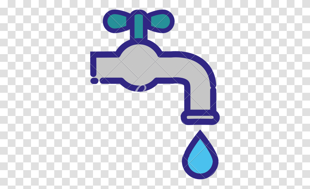 Faucet Water Drop Clean Icon Line And Fill Canva, Plumbing Transparent Png