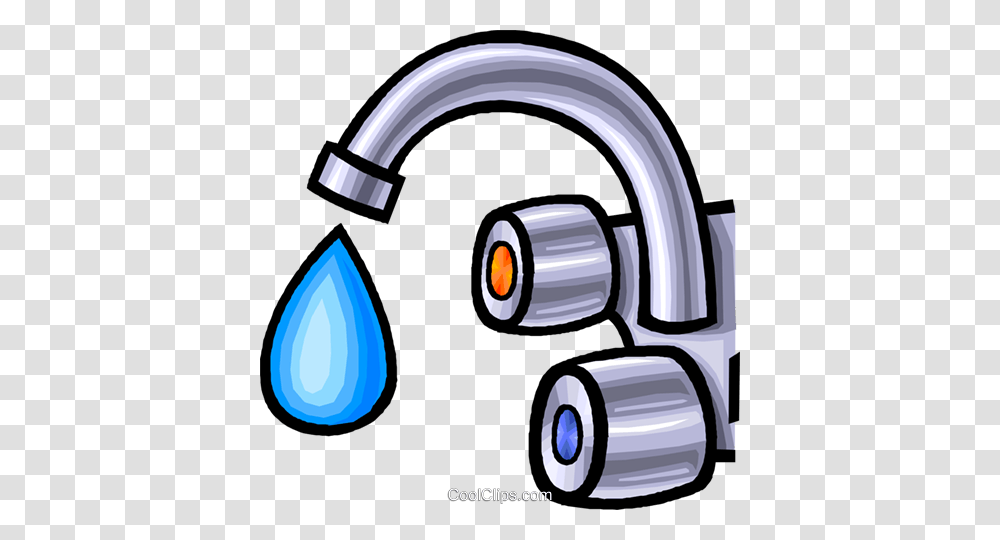 Faucet Water Tap Royalty Free Vector Clip Art Illustration, Sink Faucet, Indoors Transparent Png