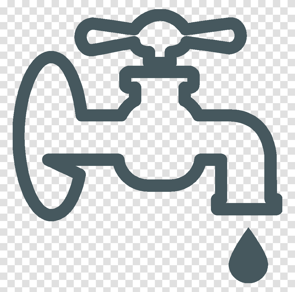 Faucet With Dripping Water Reduce In Water Consumption Icon, Indoors, Sink, Machine, Tap Transparent Png
