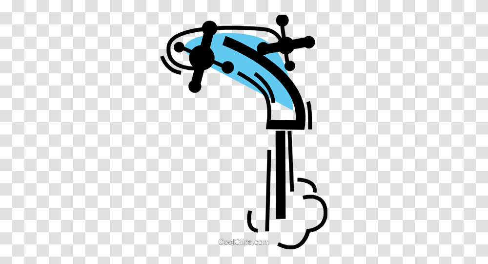 Faucets Royalty Free Vector Clip Art Illustration, Utility Pole, Cross, Sink Faucet Transparent Png
