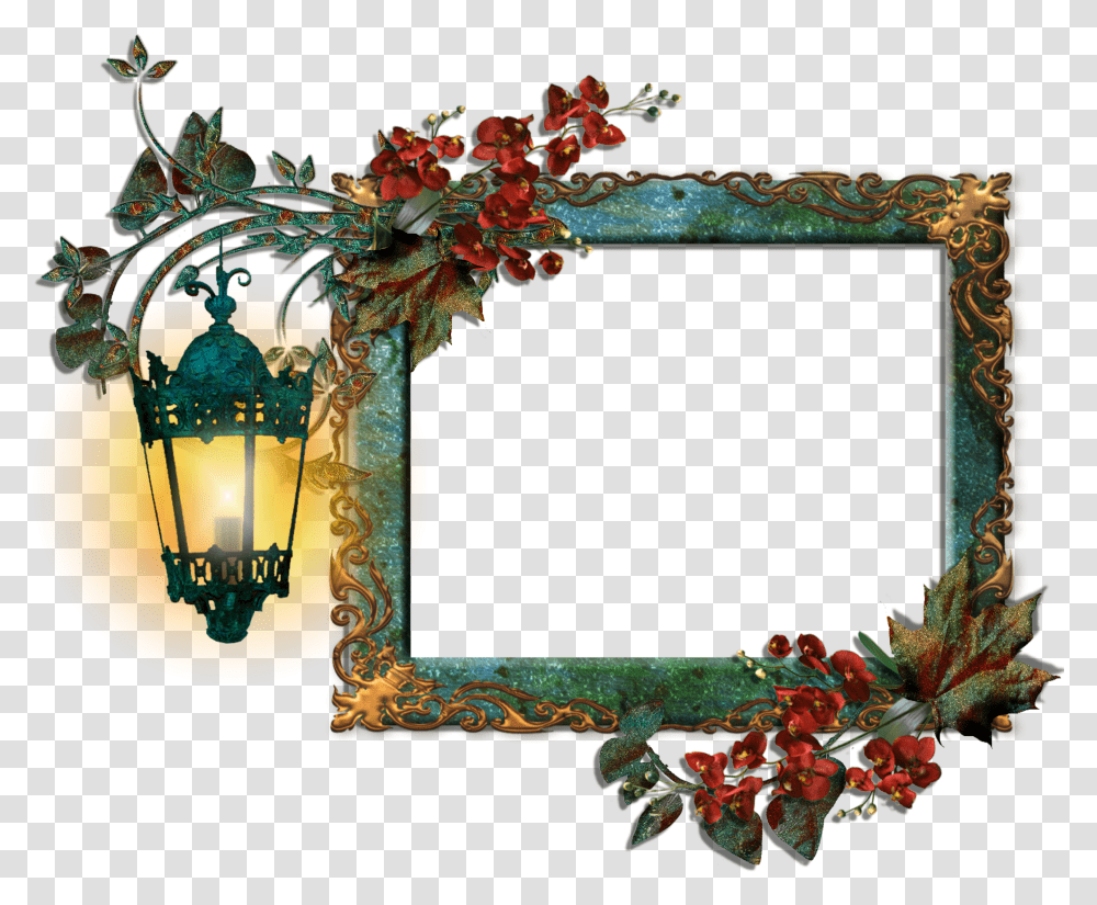 Faufaua An Introduction Flower Frames Shining, Lamp, Painting, Lantern Transparent Png