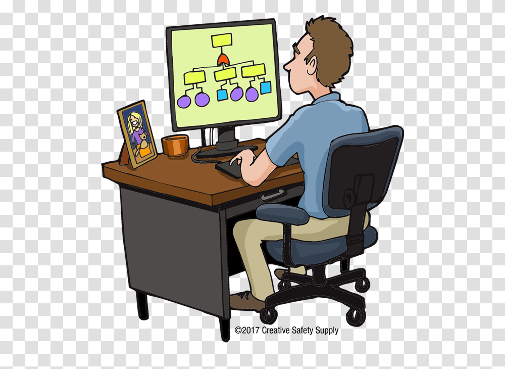 Fault Tree Analysis Creative Safety Supply, Furniture, Person, Human, Desk Transparent Png