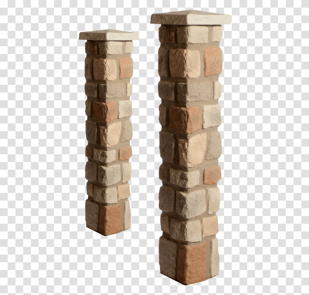 Faux Cobblestone Deck Post Covers Stone Wall, Architecture, Building, Pillar, Column Transparent Png