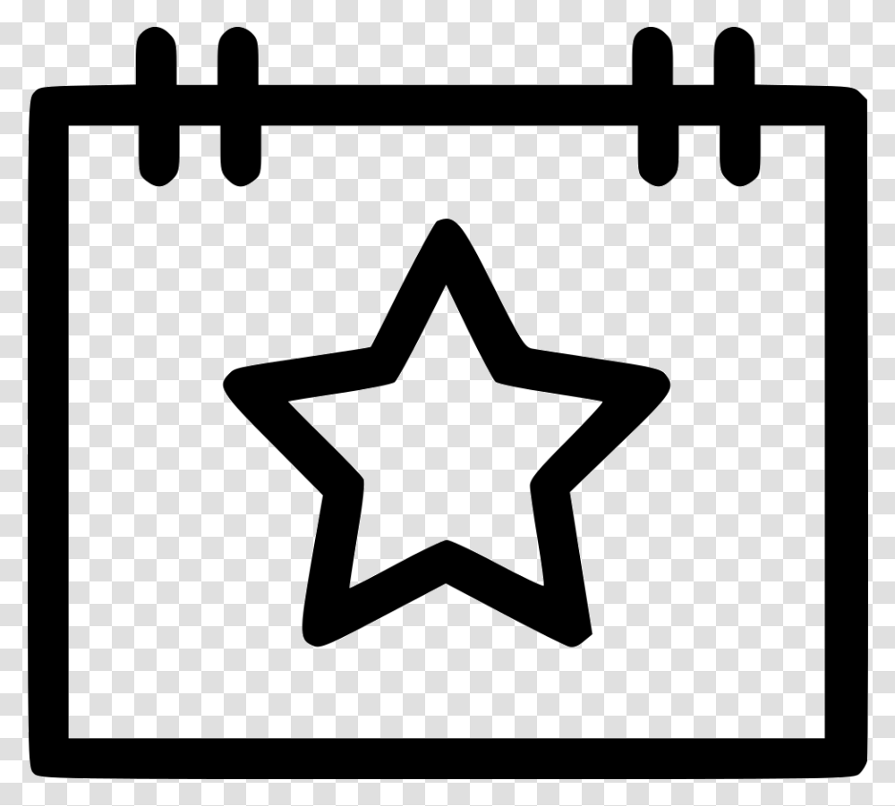 Favorite Events Exclusive Icon, Star Symbol, Stencil Transparent Png