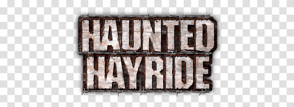 Favorite Halloween Event Los Angeles Haunted Hayride Wood, Text, Alphabet, Word, Number Transparent Png