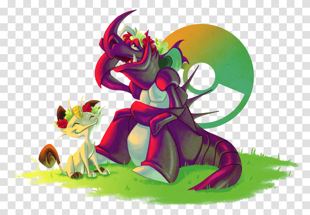 Favorite Pokemon Meowth And Nidoking - Weasyl Anthro Meowth, Dragon, Art, Graphics Transparent Png