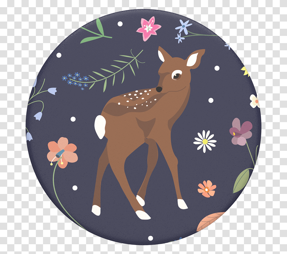 Fawn John Popsockets White Tailed Deer, Mammal, Animal, Cow, Cattle Transparent Png