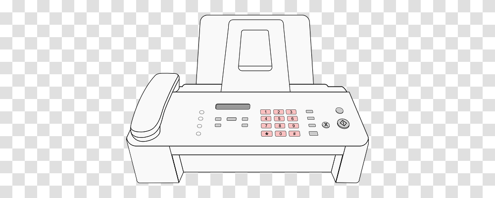 Fax Machine, Printer, Word Transparent Png
