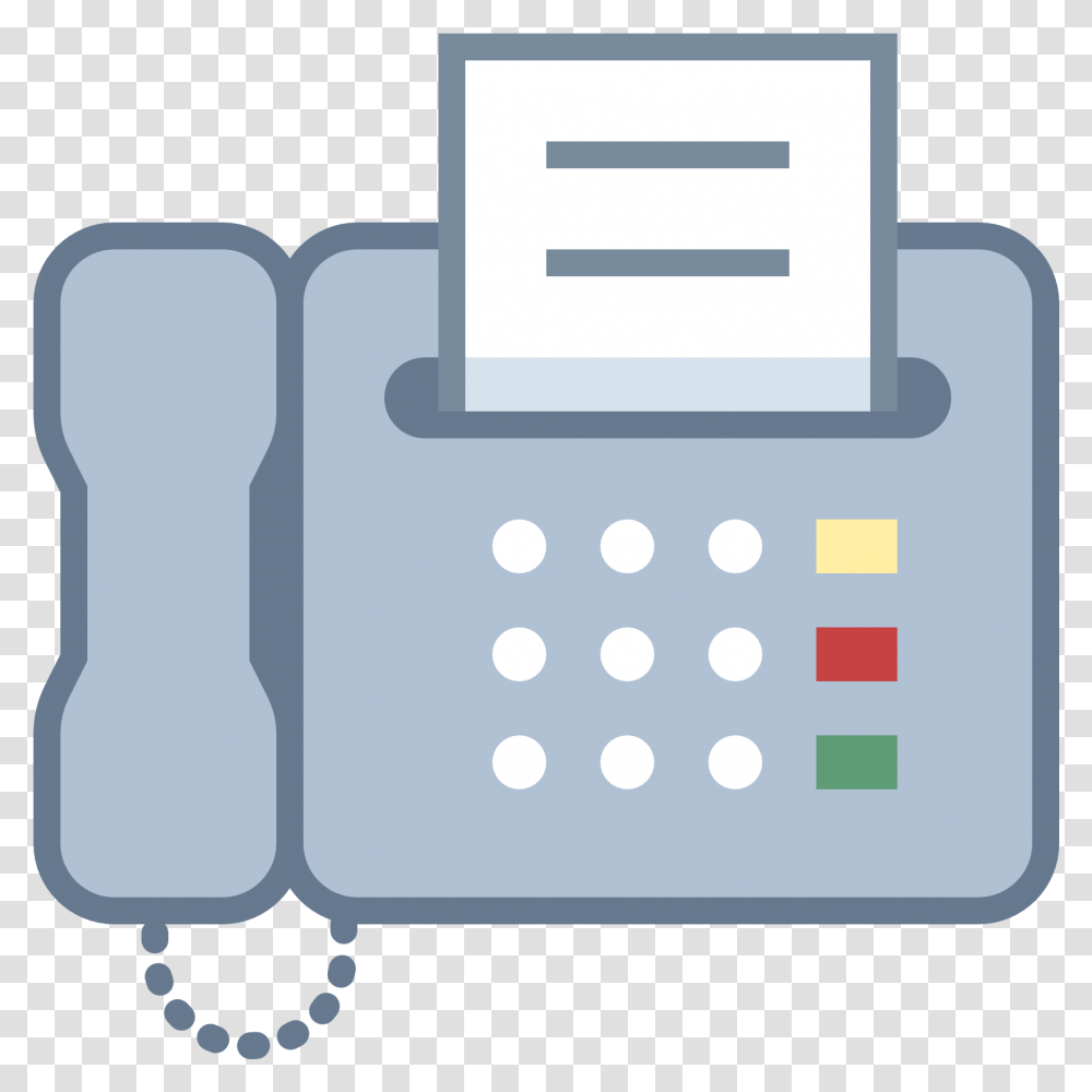 Fax Icon, Machine, First Aid, Electronics Transparent Png