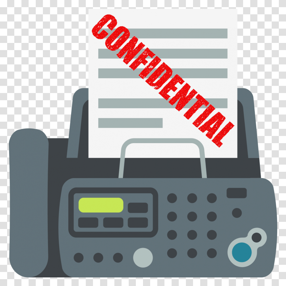 Faxing Confidential Documents Gadget, Electronics, Machine, Radio, Video Camera Transparent Png