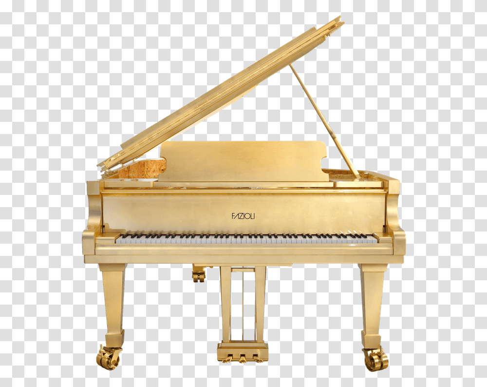 Fazioli 24k Gold Leaf Grand Piano Golden Piano Euro Pianos Gold Piano Images, Leisure Activities Transparent Png
