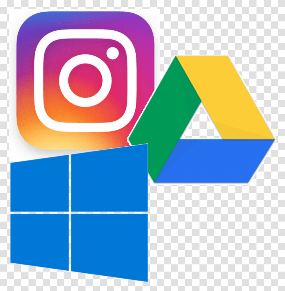 Fb And Ig Logo Clipart Download Instagram, Triangle Transparent Png