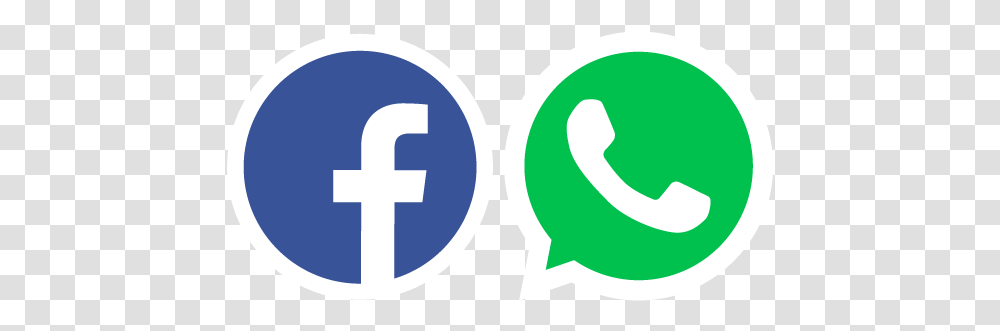 Fb Logo Picture Whatsapp And Facebook Logo, Symbol, Label, Text, Number Transparent Png