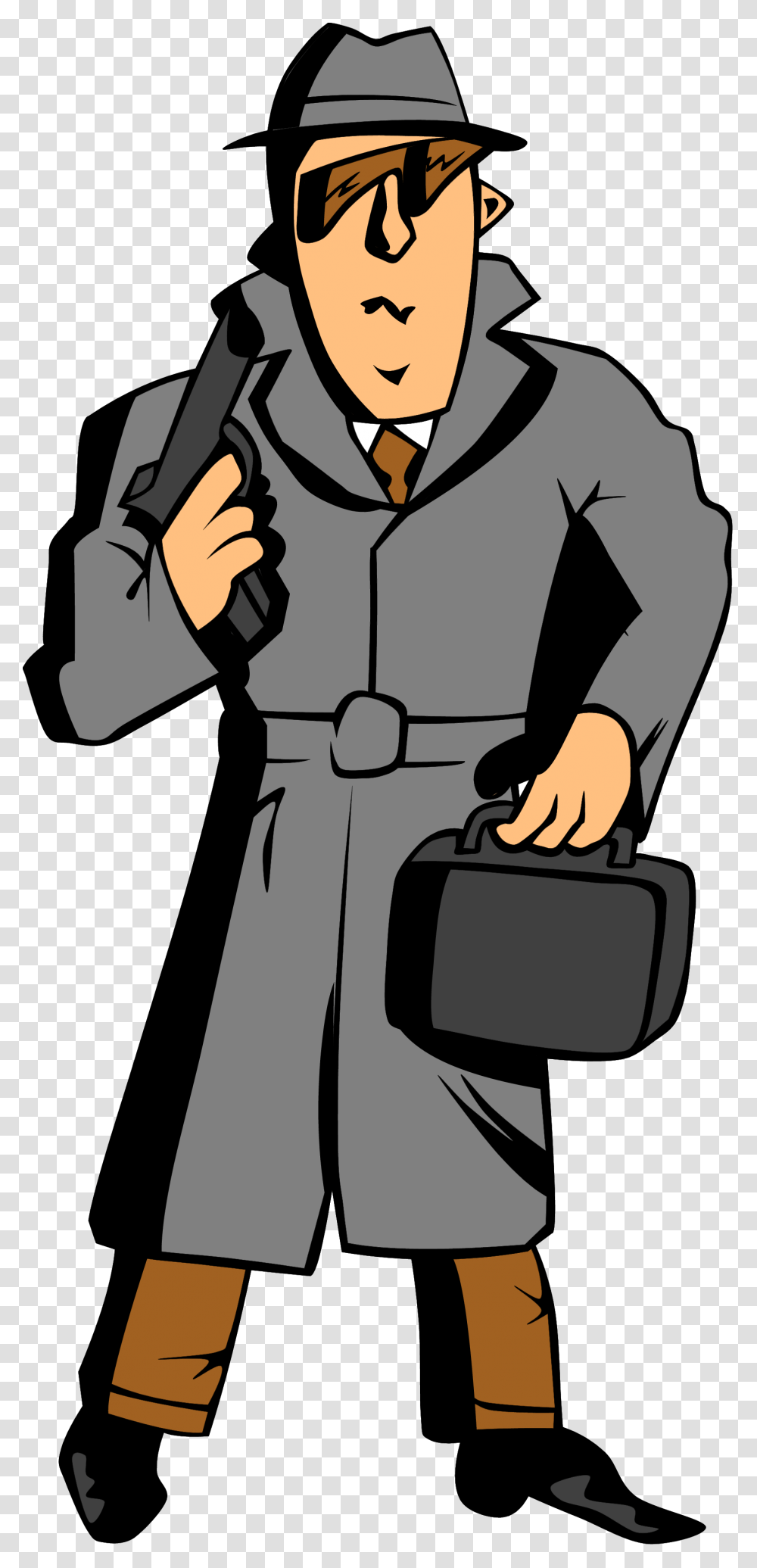 Fbi Agent Spy Clip Art, Apparel, Overcoat, Person Transparent Png
