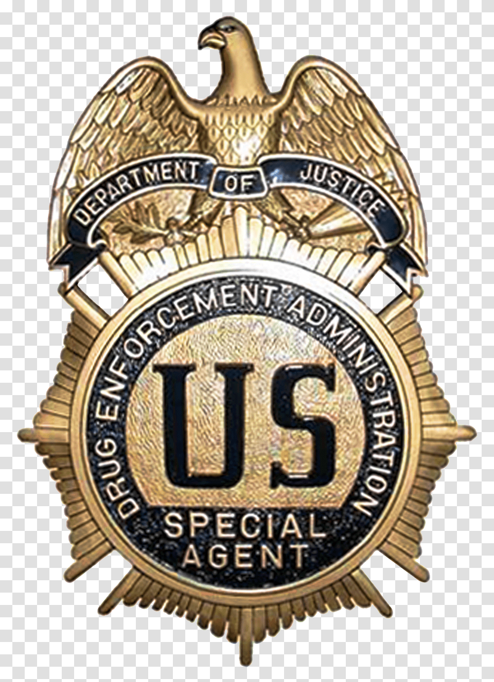 Fbi Badge Clipart Drug Enforcement Administration Badge, Logo, Symbol, Trademark, Wristwatch Transparent Png