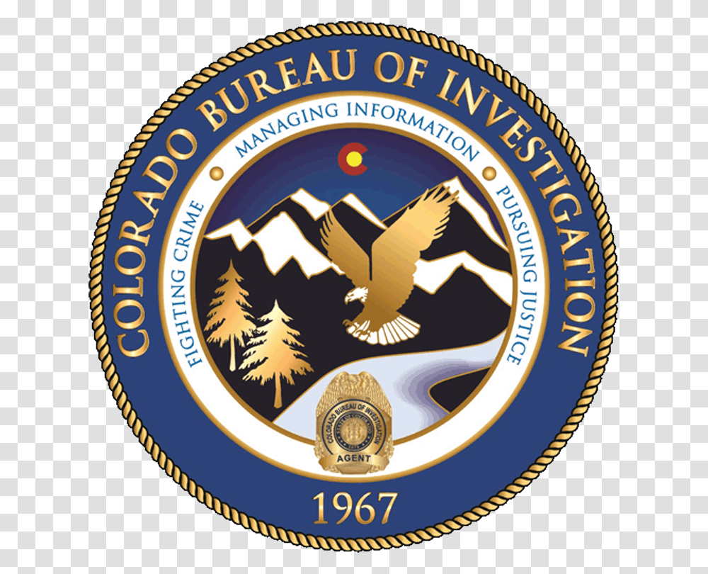 Fbi Laboratory Wikipediafederal Bureau Of Investigation Colorado Bureau Of Investigation Seal, Logo, Badge, Vegetation Transparent Png
