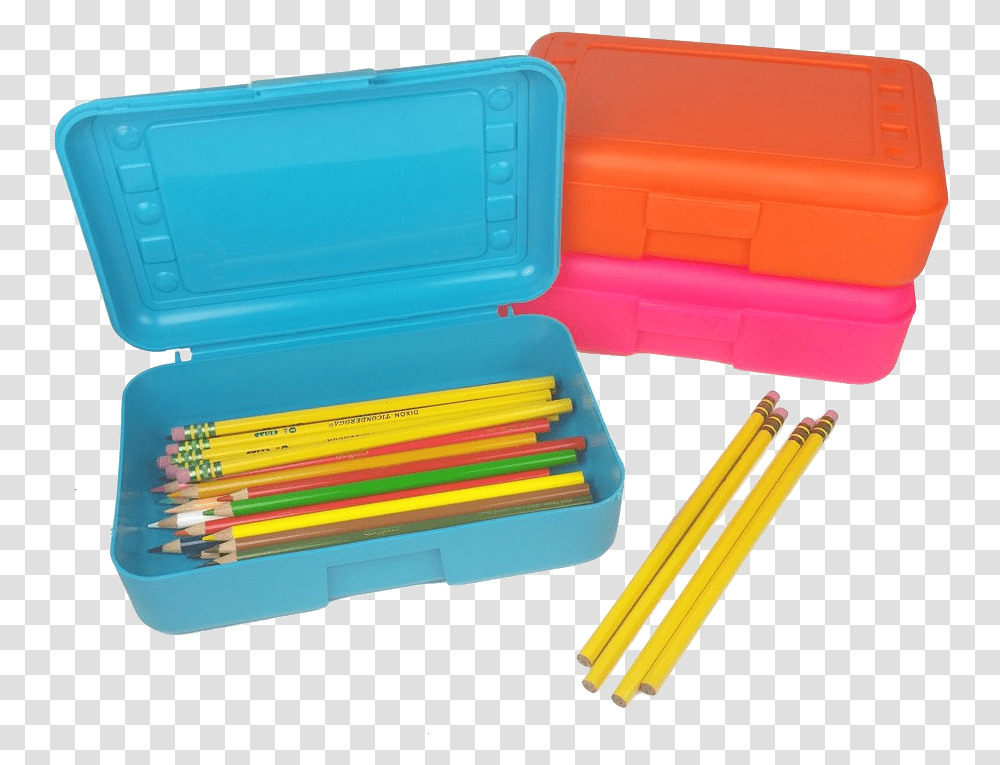 Fbv Plastic Inch Pencil Box Transparent Png