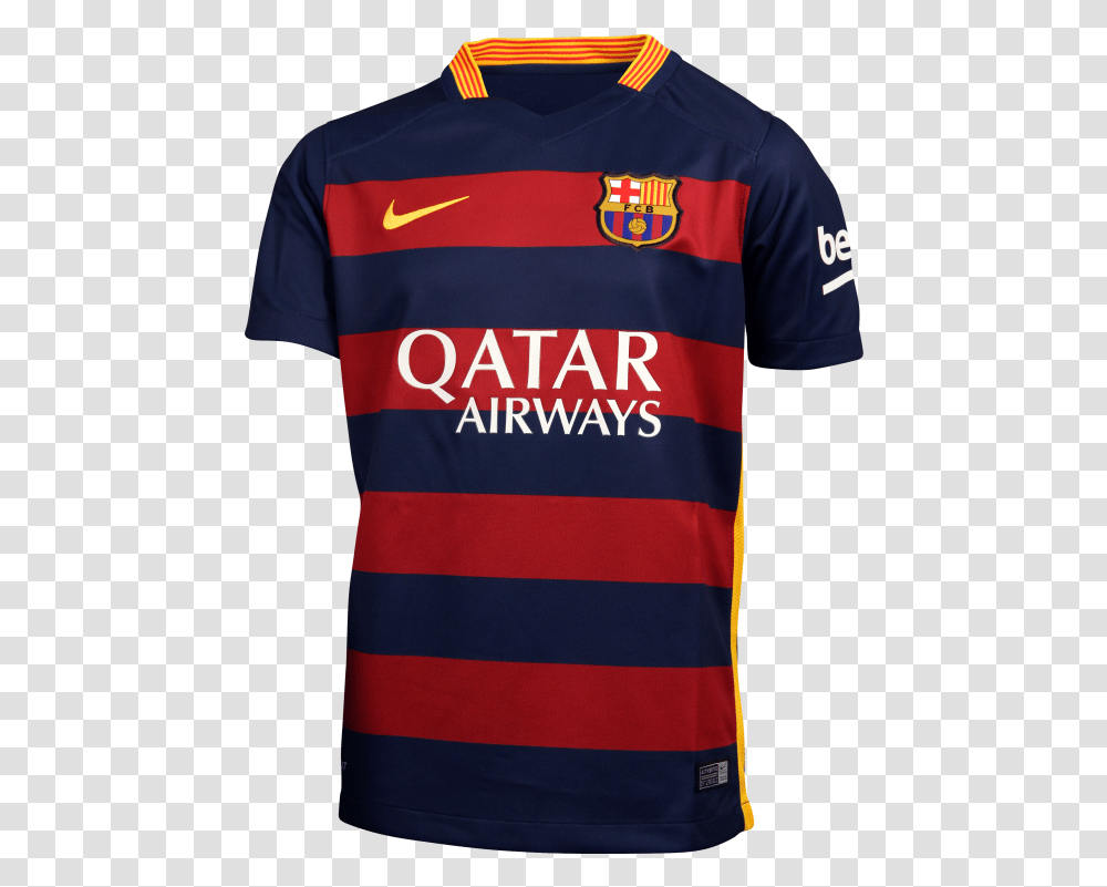 Fc Barcelona Kids Official Home Jersey Roma Jersey 19, Apparel, Shirt, Person Transparent Png