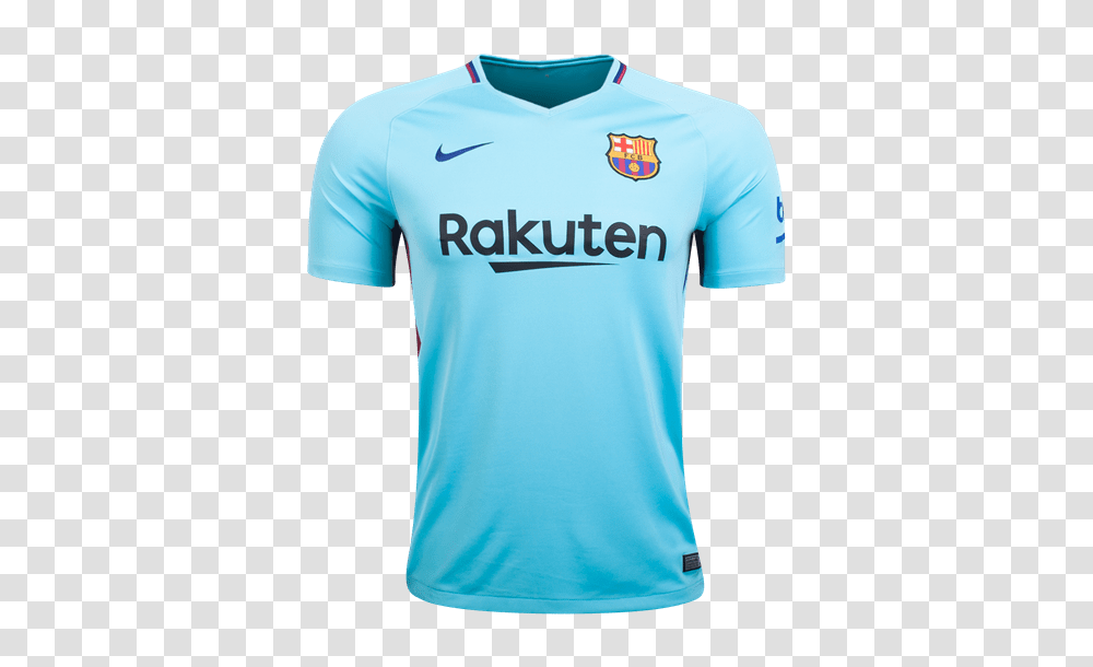 Fc Barcelona Away Tshirt Blank, Apparel, Jersey, T-Shirt Transparent Png