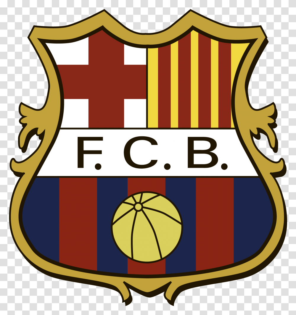 Fc Barcelona Fc Barcelona Old Logo, Shield, Armor Transparent Png