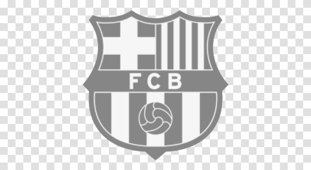Fc Barcelona Logo Barcelona Logo Black And White, Shield, Armor Transparent Png