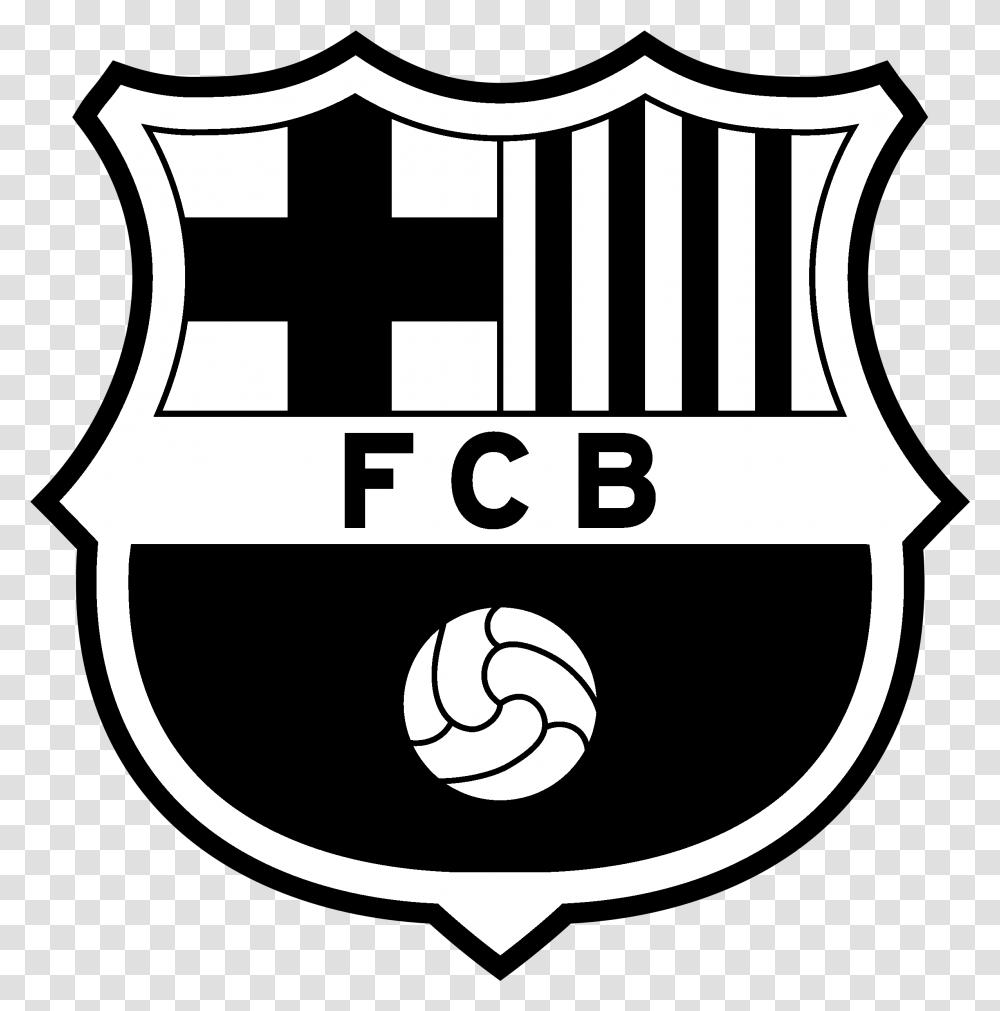 Fc Barcelona Logo Barcelona Logo White Full Size Fc Barcelona Logo, Armor, Stencil, Symbol, Shield Transparent Png