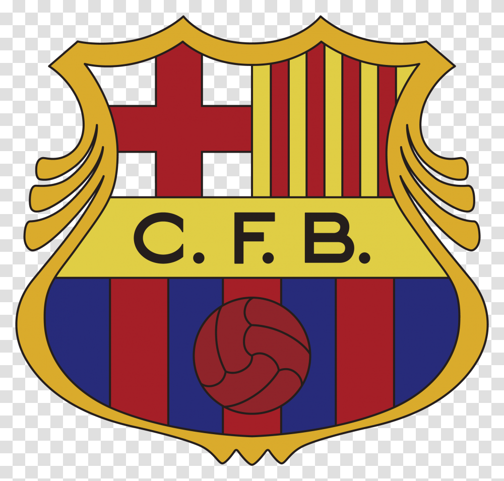 Fc Barcelona Logo Fcb Logo Free Download Fc Barcelona Logo, Trademark, Armor, Emblem Transparent Png